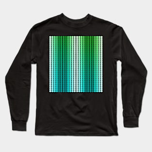 Dots green, aquamarina Long Sleeve T-Shirt